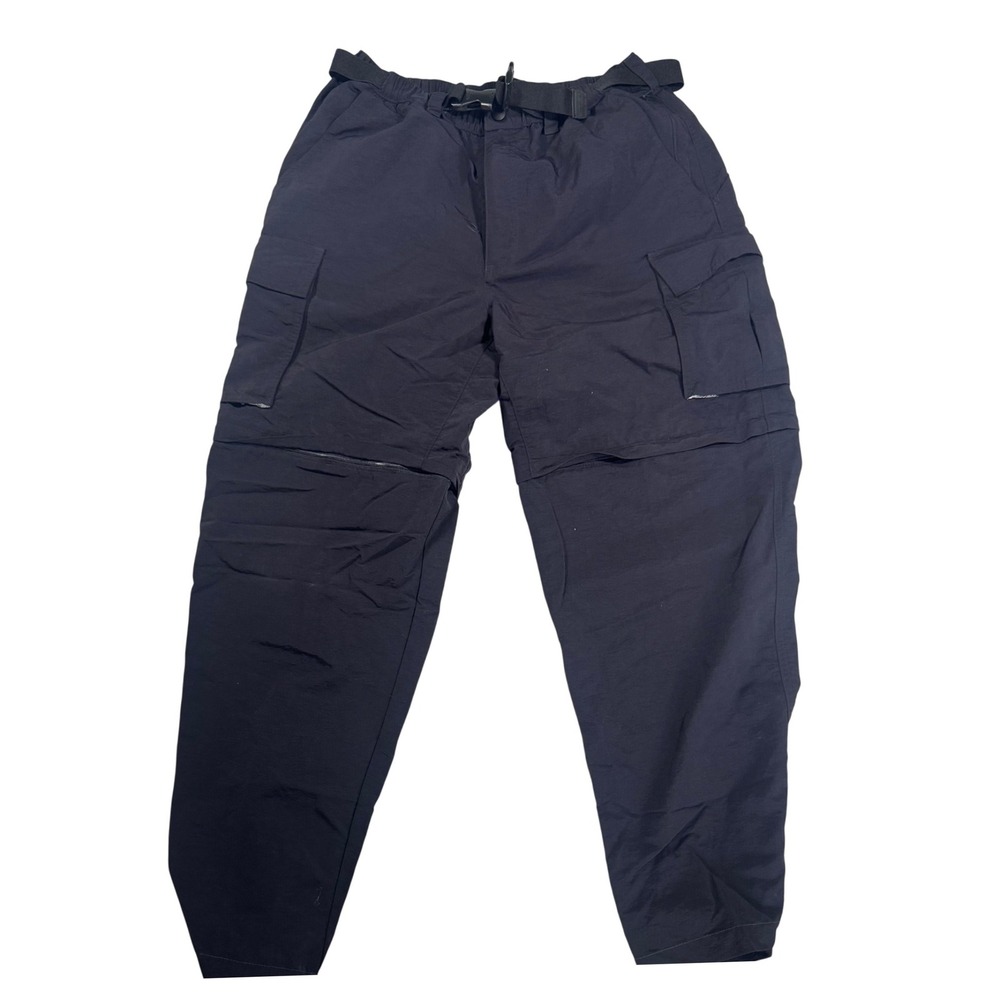 Lands' End Mens Cargo Hiking Snow Pants M 32-34 Navy Utility Outdoor Gorpcore